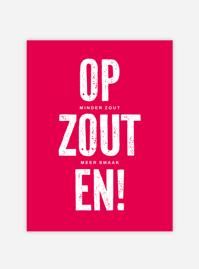 PRE ORDER - Opzouten!